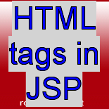 how to write html code in jsp