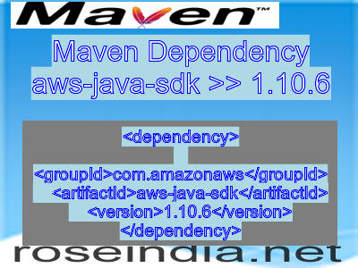Maven dependency of aws-java-sdk version 1.10.6