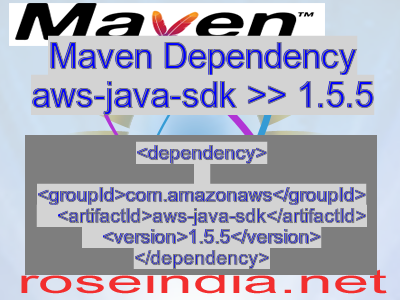 Maven dependency of aws-java-sdk version 1.5.5