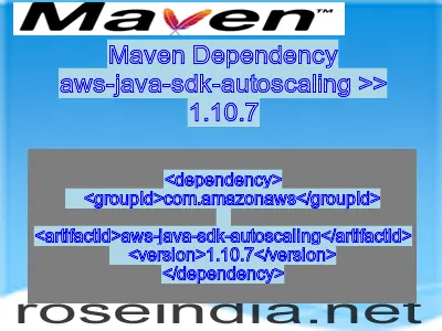 Maven dependency of aws-java-sdk-autoscaling version 1.10.7