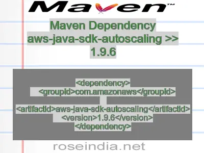Maven dependency of aws-java-sdk-autoscaling version 1.9.6