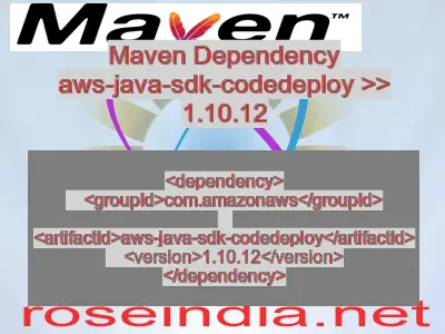 Maven dependency of aws-java-sdk-codedeploy version 1.10.12