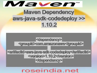 Maven dependency of aws-java-sdk-codedeploy version 1.10.2