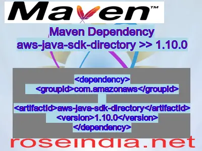 Maven dependency of aws-java-sdk-directory version 1.10.0
