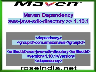 Maven dependency of aws-java-sdk-directory version 1.10.1