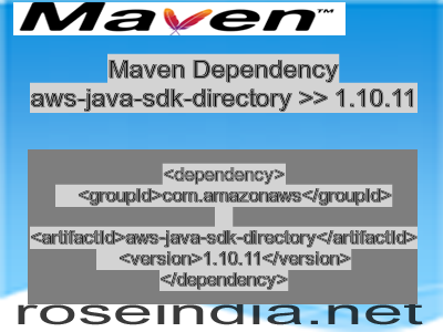 Maven dependency of aws-java-sdk-directory version 1.10.11