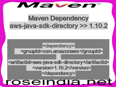 Maven dependency of aws-java-sdk-directory version 1.10.2