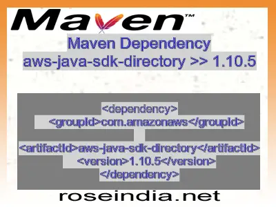 Maven dependency of aws-java-sdk-directory version 1.10.5