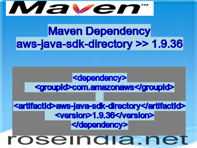 Maven dependency of aws-java-sdk-directory version 1.9.36