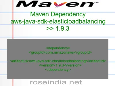 Maven dependency of aws-java-sdk-elasticloadbalancing version 1.9.3