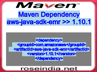 Maven dependency of aws-java-sdk-emr version 1.10.1