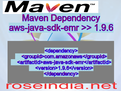 Maven dependency of aws-java-sdk-emr version 1.9.6