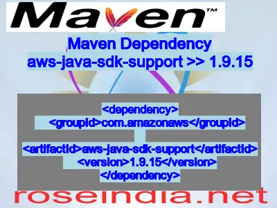 Maven dependency of aws-java-sdk-support version 1.9.15