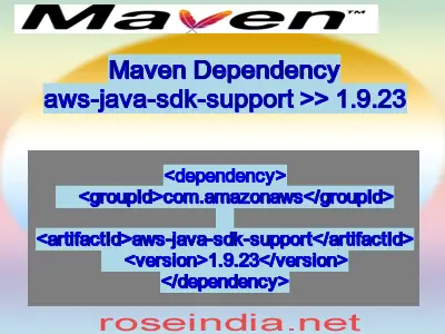 Maven dependency of aws-java-sdk-support version 1.9.23