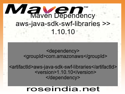 Maven dependency of aws-java-sdk-swf-libraries version 1.10.10