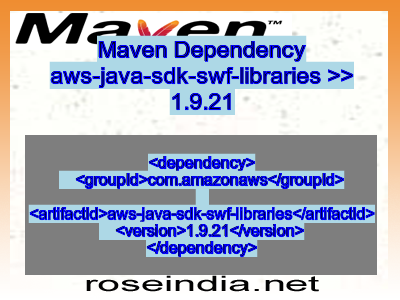 Maven dependency of aws-java-sdk-swf-libraries version 1.9.21