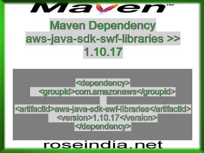 Maven dependency of aws-java-sdk-swf-libraries version 1.10.17
