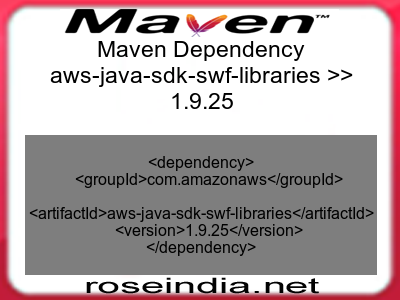 Maven dependency of aws-java-sdk-swf-libraries version 1.9.25