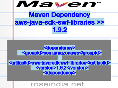 Maven dependency of aws-java-sdk-swf-libraries version 1.9.2