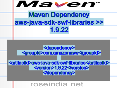 Maven dependency of aws-java-sdk-swf-libraries version 1.9.22