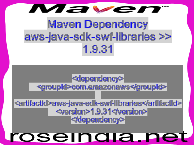 Maven dependency of aws-java-sdk-swf-libraries version 1.9.31
