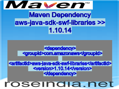 Maven dependency of aws-java-sdk-swf-libraries version 1.10.14