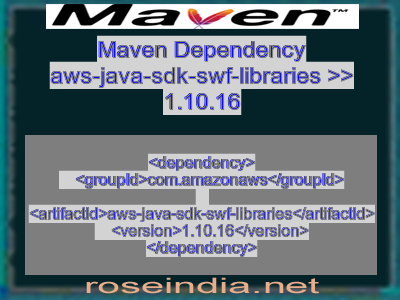 Maven dependency of aws-java-sdk-swf-libraries version 1.10.16