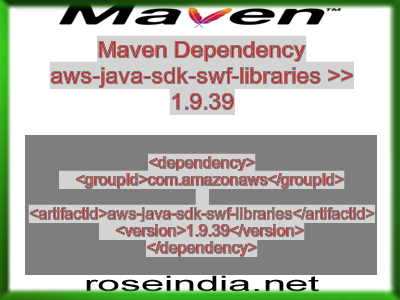 Maven dependency of aws-java-sdk-swf-libraries version 1.9.39