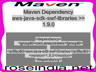 Maven dependency of aws-java-sdk-swf-libraries version 1.9.0