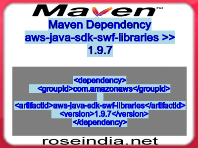 Maven dependency of aws-java-sdk-swf-libraries version 1.9.7