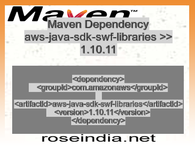 Maven dependency of aws-java-sdk-swf-libraries version 1.10.11