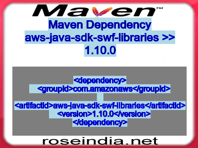 Maven dependency of aws-java-sdk-swf-libraries version 1.10.0