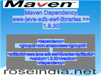 Maven dependency of aws-java-sdk-swf-libraries version 1.9.30