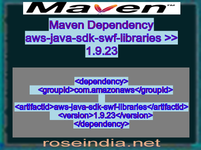 Maven dependency of aws-java-sdk-swf-libraries version 1.9.23
