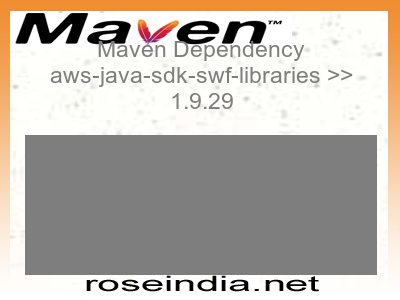 Maven dependency of aws-java-sdk-swf-libraries version 1.9.29