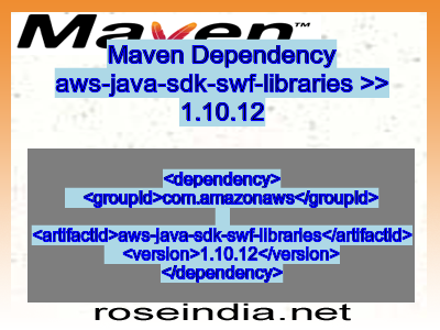 Maven dependency of aws-java-sdk-swf-libraries version 1.10.12