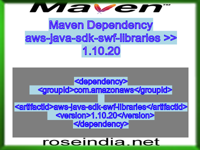 Maven dependency of aws-java-sdk-swf-libraries version 1.10.20