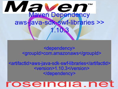 Maven dependency of aws-java-sdk-swf-libraries version 1.10.3