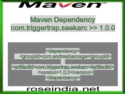 Maven dependency of com.triggertrap.seekarc version 1.0.0