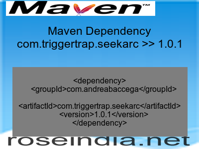 Maven dependency of com.triggertrap.seekarc version 1.0.1