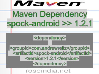 Maven dependency of spock-android version 1.2.1