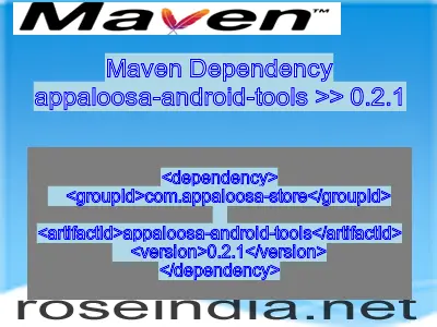 Maven dependency of appaloosa-android-tools version 0.2.1