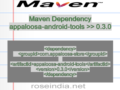 Maven dependency of appaloosa-android-tools version 0.3.0