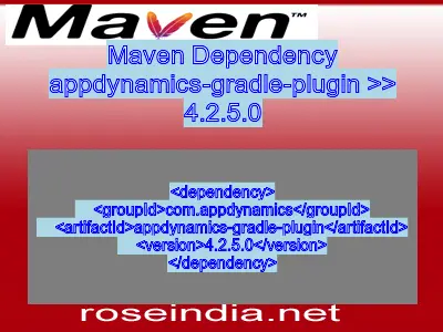 Maven dependency of appdynamics-gradle-plugin version 4.2.5.0