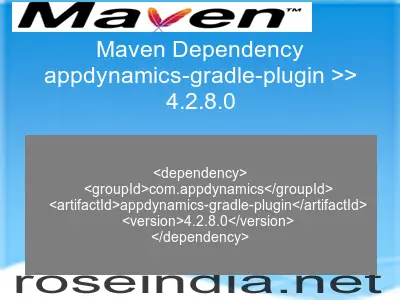 Maven dependency of appdynamics-gradle-plugin version 4.2.8.0