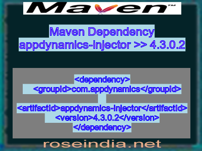 Maven dependency of appdynamics-injector version 4.3.0.2