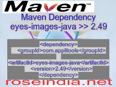Maven dependency of eyes-images-java version 2.49