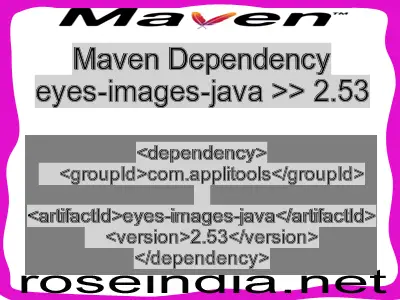 Maven dependency of eyes-images-java version 2.53