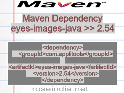 Maven dependency of eyes-images-java version 2.54