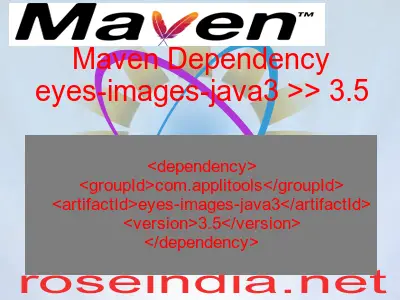 Maven dependency of eyes-images-java3 version 3.5